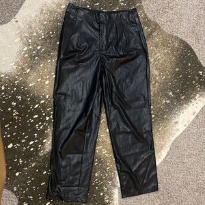 Who What Wear faux leather pants size 4